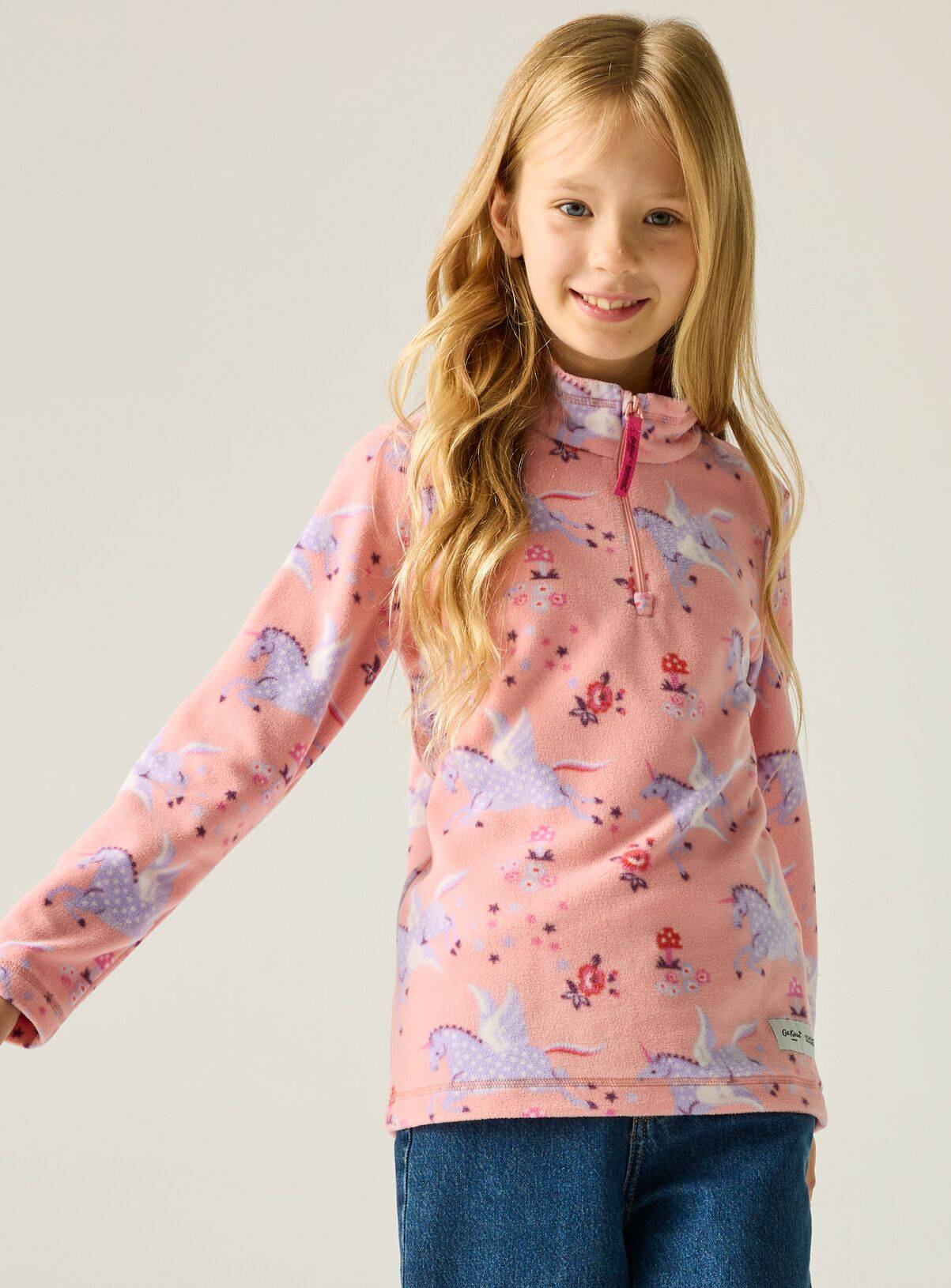 REGATTA Cath Kidston Junior Half Zip Fleece 3-4 Years - Image 5